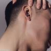 Hustad 231 LEAF SILVER EARCUFF_ Серебряный кафф для уха из серебра 925 пробы