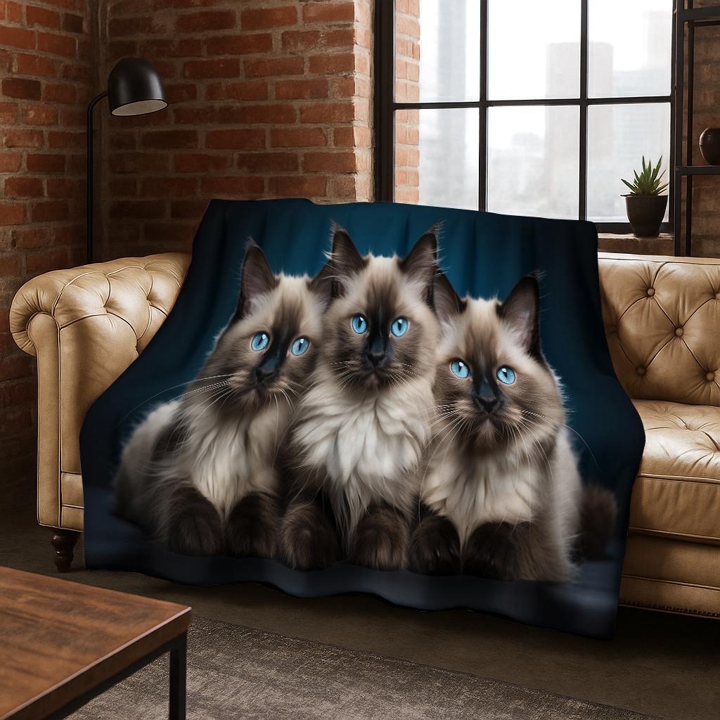 3D Персидский Милый Кот Животные Цветок Фланелевое Одеяло Мягкое Теплое Одеяло для Спальни Комнаты Гостиной Кровати Путешествий Кемпинга Пикника Подарок