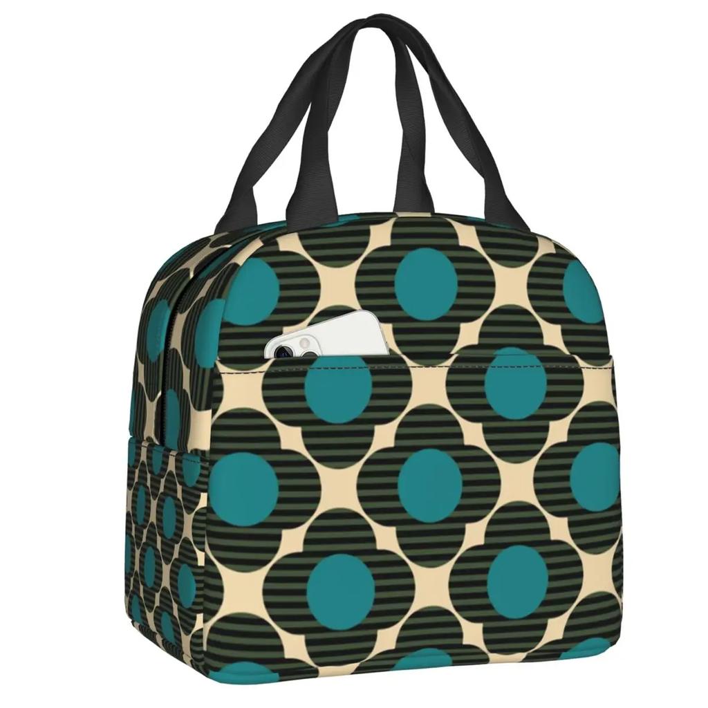 Orla Kiely Bubble Flowers Изолированная Сумка Для Обеда Для Женщин Герметичная Скандинавская Термосумка-холодильник Для Обеда Пляж Кемпинг Путешествия