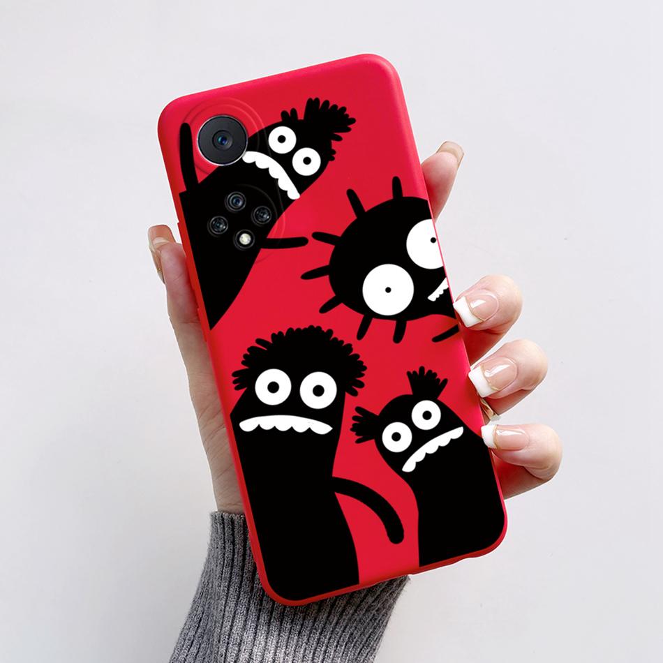 Funda For Honor 50 Capa Huawei Nova 9 Phone Case Soft Silicone Cute Cat Bear Cartoons Back Cover For Nova9 Honor50 Coque Bumper