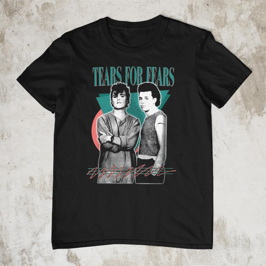 Tears For Fears band Retro T-sd-hirt Black Unisex S to 5Xl