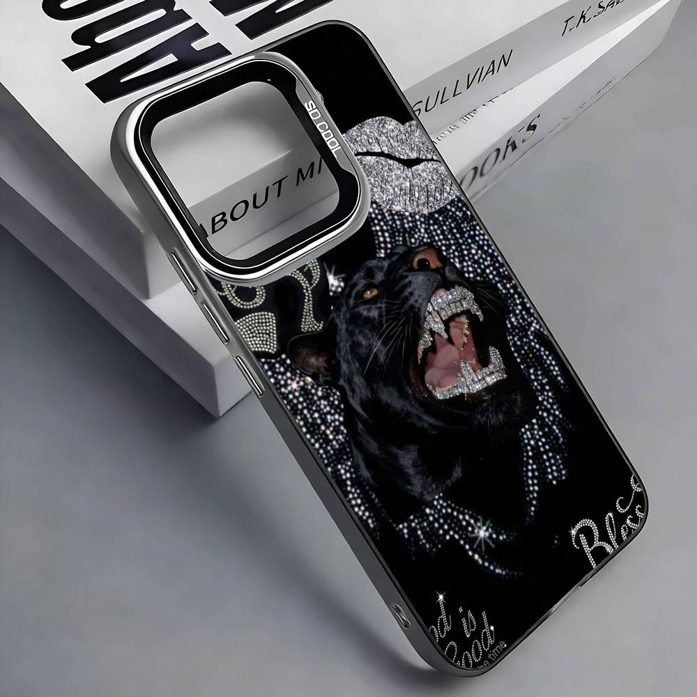 Чехол для телефона J-JUICY C-COUTURE для iPhone 17, 16, 15, 14, 13, 12, 11 Plus, Pro Max, Цветной Серебристый Чехол Funda