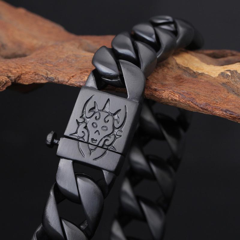 Kalen Men's Trendy Stainless Steel & Gold Korean Style Bracelet