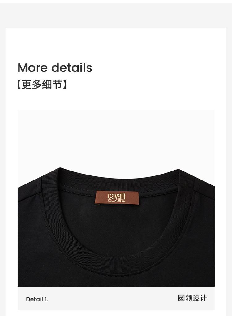 [Skin friendly and comfortable letter logo] Spring and summer comfortable, breathable, casual and versatile men's short sleeved T-shirt