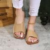 Women Slippers  Summer Luxury Fashion Flat Sandals Open Toe Non-Slip Outdoor Beach Slippers Slides Women