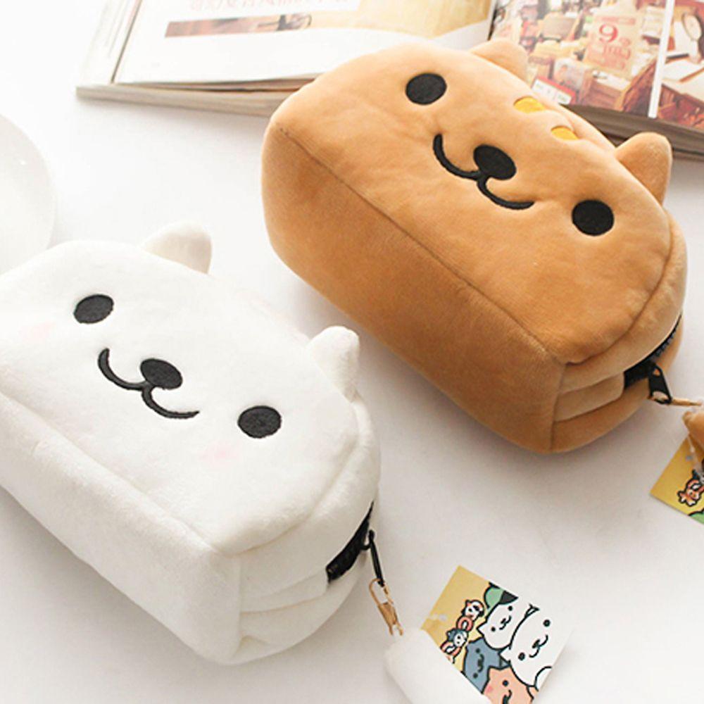 Capacity Makeup Organizer Cosmetic Cases Cat Pencil Bags Stationery Organizer Plush Pencil Bag