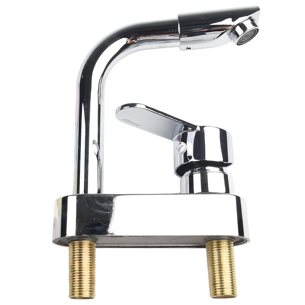 Bathroom Basin Faucet Hot And Cold Water Faucet Single Handle Deck Mounted Alloy Bathroom Washbasin Rotating Sink Water Tap