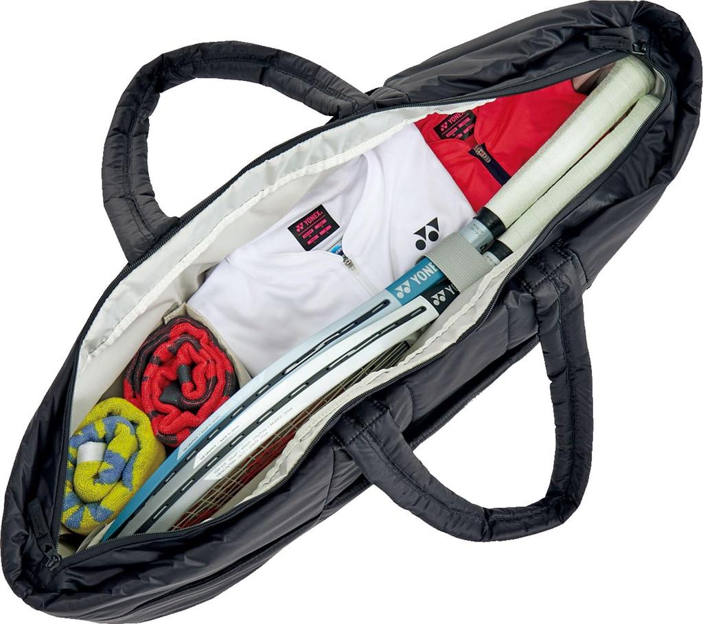 Сумка-тоут для ракетки, сумка-тоут, широкая, 2 BAG2461W, черная [YONEX] (для тенниса)