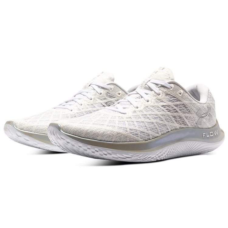 Under Armour Ua Flow Velociti Wind Professional Удобная Ткань Низкий Верх Повседневные Кроссовки для Бега Женские кроссовки Белый 3025222-101