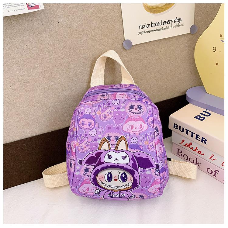 Labubu Children's Schoolbag Kindergarten Baby Lightweight Casual Backpack Boys and Girls Cute Cartoon Backpack KTY
