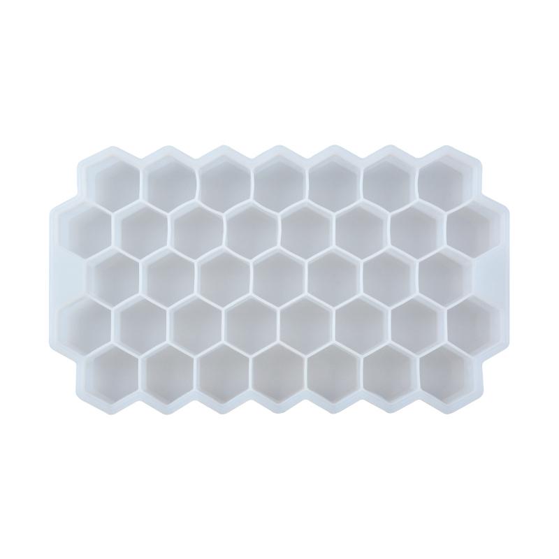 Silicone Honeycomb Movable 37 Ice Tray with removable lid silicone ice cube mold BPA-free 6