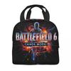 Battlefield 6 Забавные Игры Мерч Термосумка для Ланча в Школу Сумка для Хранения Еды Портативный Термосумка Ланч-бокс