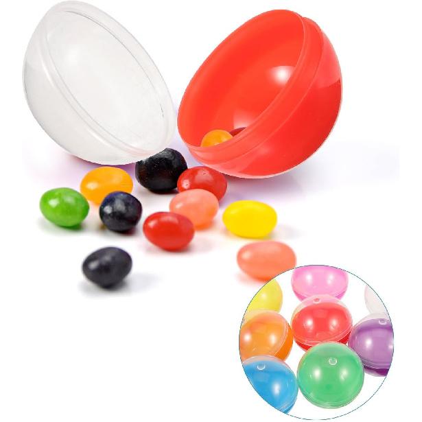 Vending Machine Capsules Empty: 50pcs Plastic Fillable Balls, 1.8 Inch Colorful Small Round Capsules Openable Storage Packing Balls, DIY Fillable