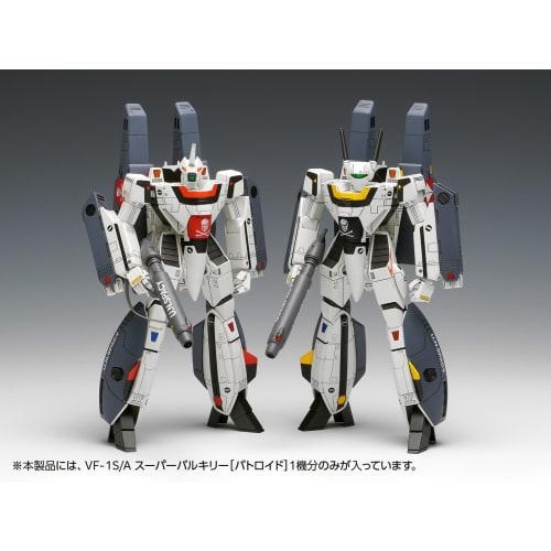 Wave Super Dimension Fortress Macross VF-1S/A Super Valkyrie Battroid 1/100 Scale Plastic Model Kit, Approximately 16cm Tall, MC-068