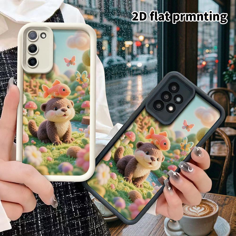 Phone Case: 2D flat, suitable for Samsung Galaxy A34 A35 M05 M06 S20 S22 S21 FE Plus 5G protective case, plush scene, perfect Christmas and Halloween