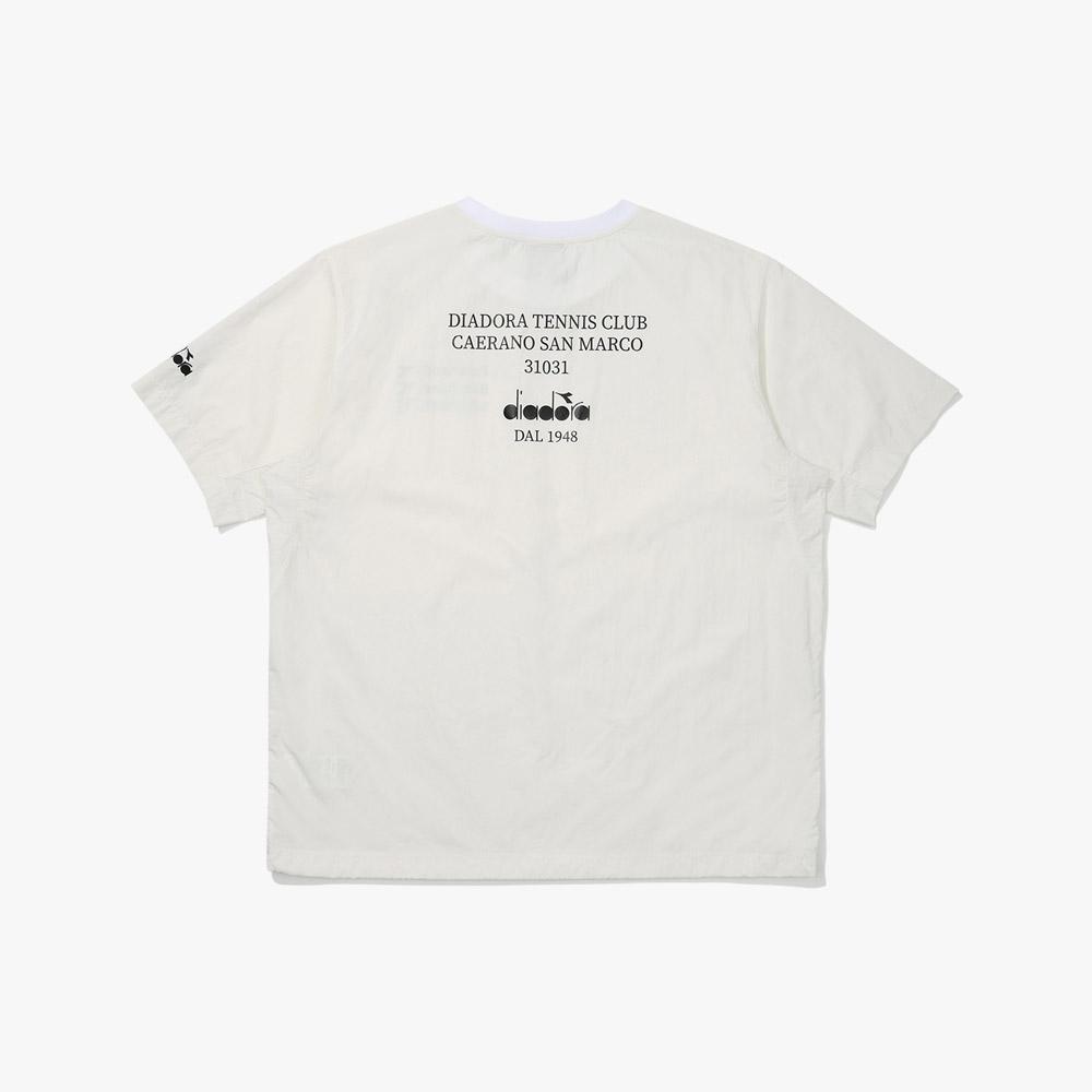 Diadora Удобная круглая с коротким рукавом Белый сноубордический