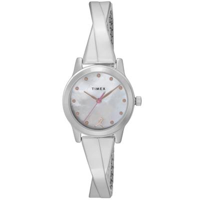 Часы TIMEX Main Street, Кварцевый механизм, Водонепроницаемость 3 АТМ, Минеральное стекло, Белый перламутровый циферблат, TW2V52900, Женские [Оригинал]