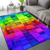Кристально-бархатный ковер 3D Блок Ковер с эффектом памяти Противоскользящий коврик для пола для декора гостиной, спальни, кухни