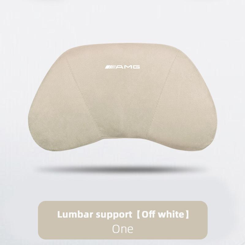 Car Seat Safety Headrest Pad Auto Emblem Neck Pillow For Mercedes Benz AMG W205 C300 W203 W206 W108 W124 W126 W140 W168 W169 GLC EQSTU1