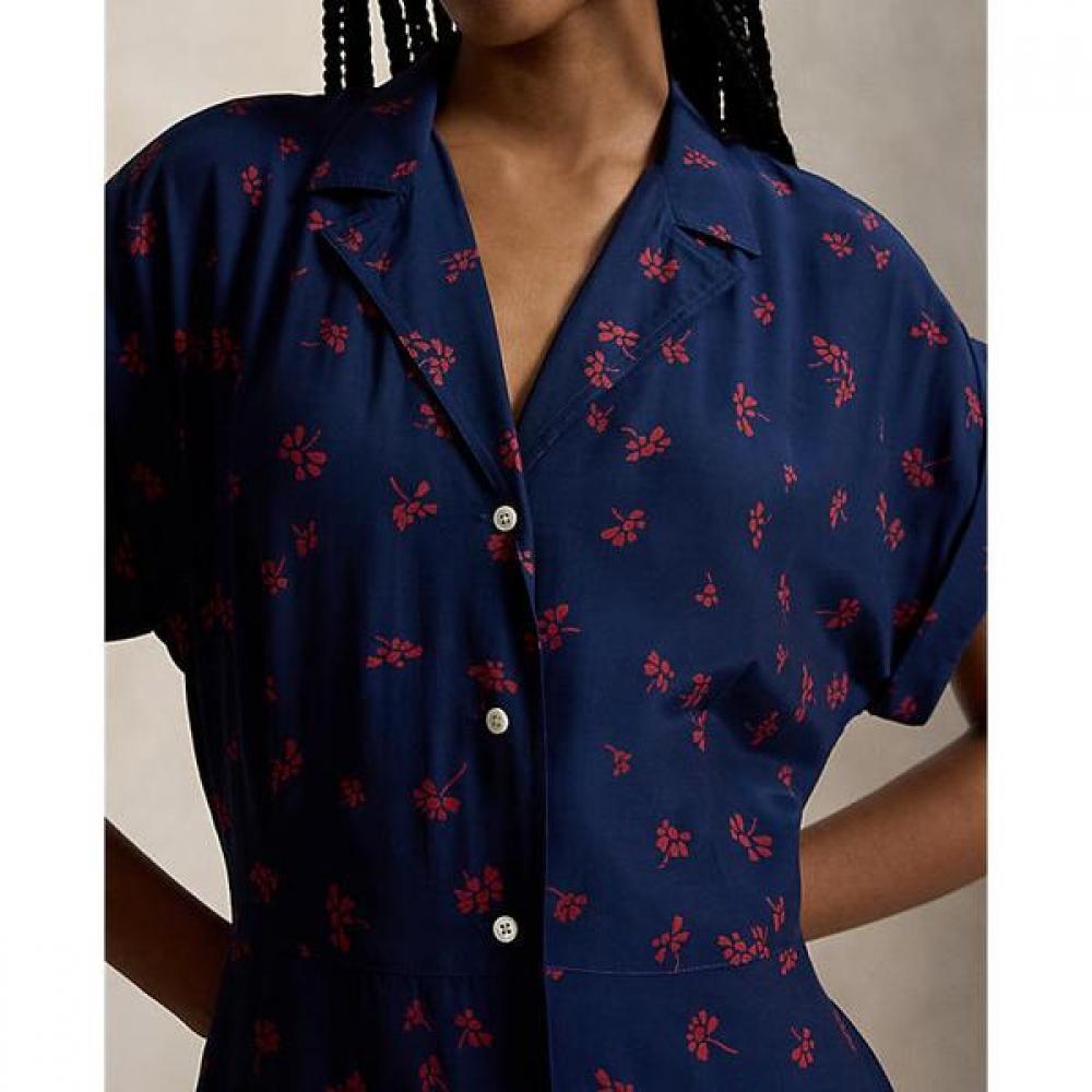 Polo Ralph Lauren Women S Floral Crepe Cap Sleeve ShirtdreSS wmpodrSnfa21183410