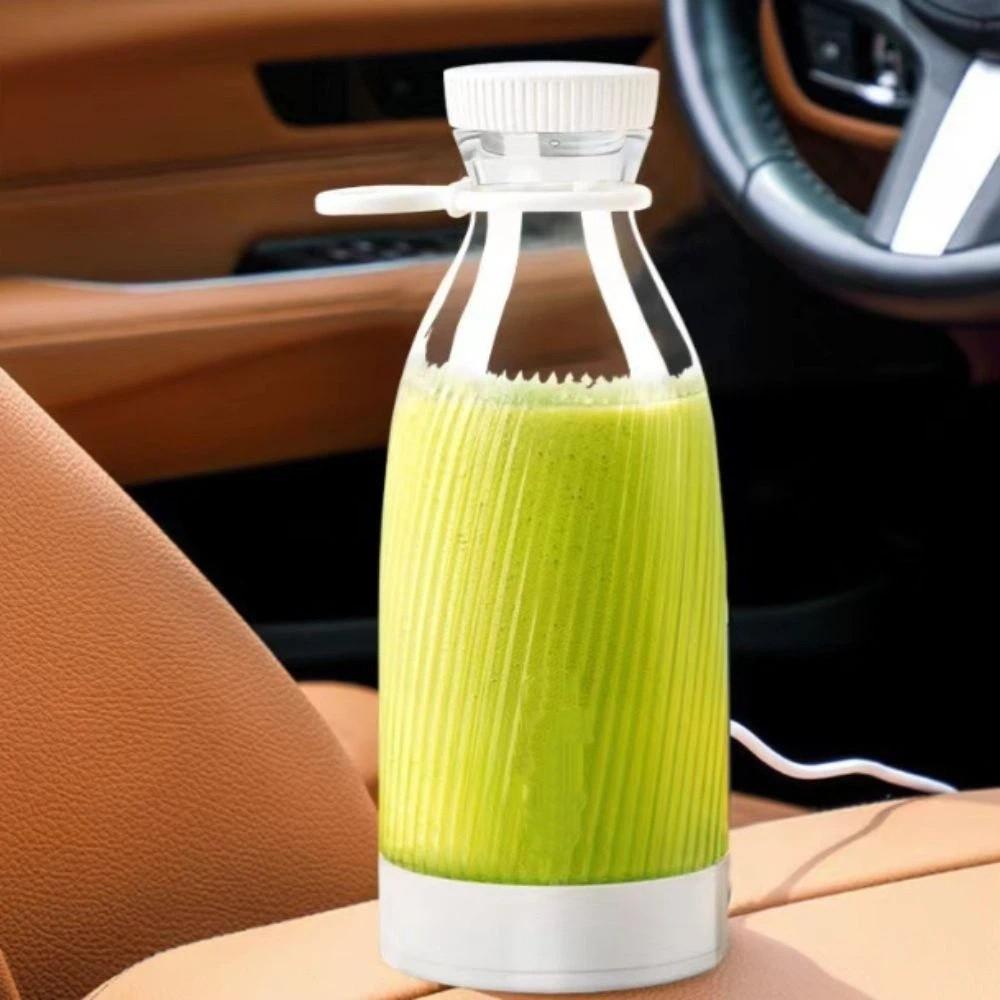 Compact Lightweight Body Fruit Blender Stainless Steel Blades USB Rechargeable Juicer Office Work