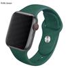 Силиконовый ремешок для Apple Watch Ultra 49 мм, 45 мм, 42 мм, 40 мм, 44 мм, 41 мм, резиновый спортивный ремешок для умных часов, браслет iWatch Series9/8/7/6/5/SE, аксессуары
