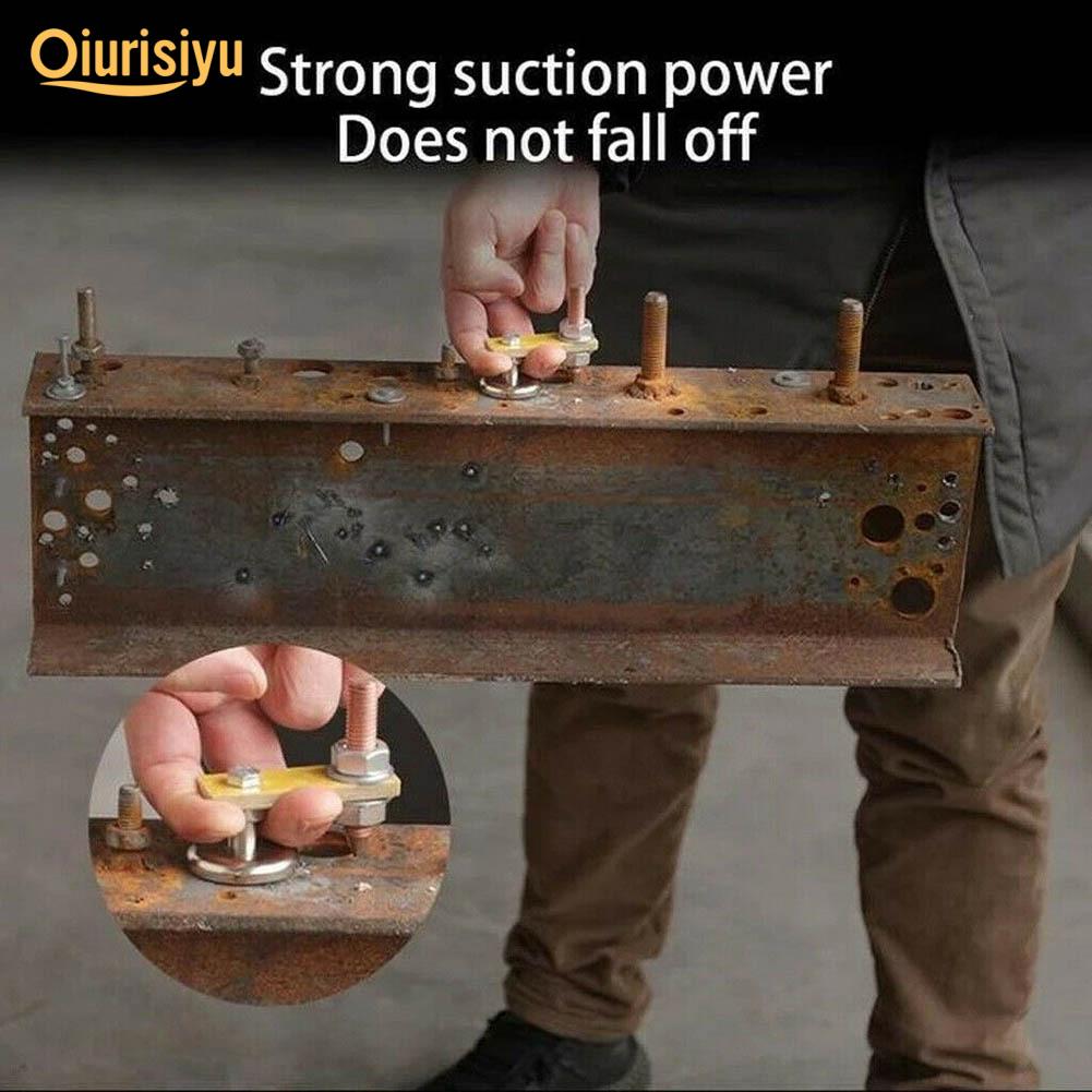 Магнитная стойка, с регулируемым контактом и клеммой, для подключения нулевого сварочного кабеля