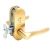 Kawaguchi Giken Door Knob, Interior Lock, AL Series, Boxed, Satin Gold, AL-32-4K13-SG