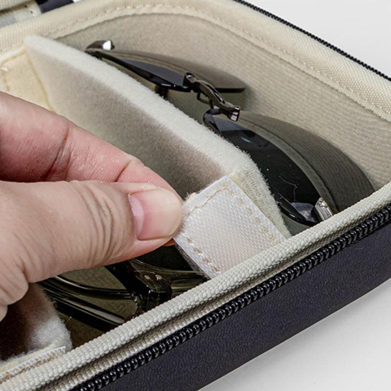 Жесткий защитный футляр для солнцезащитных очков Portables, на молнии, легкий, для путешествий, для мужчин и женщин