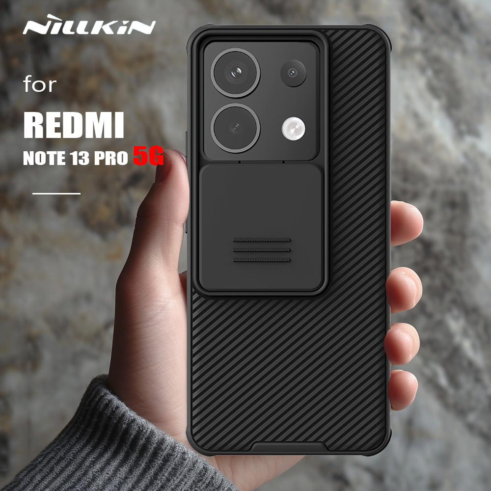 Nillkin для Xiaomi Redmi Note 13 Pro 5G Чехол CamShield Слайдер Крышка объектива камеры Черный Чехлы funda