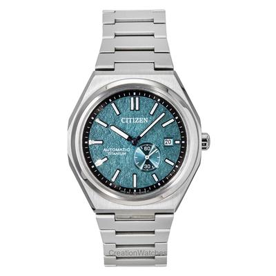 Мужские часы Zenshin Super Titanium Green Dial с автоматическим механизмом NJ0180-80X 100M
