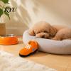 Cute Cartoon Puppy Toys for Fetch Shoe Squeaky Dog Toy, Funny Sneaker Shape Chew Toy Bite Resistant Energy Release Small Medium Dogs, Durable