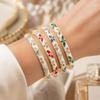 Chinese Style Open Cuff Bracelet Colorful Enamel Vintage Cloisonne Bangle  Gifts for Women Girl