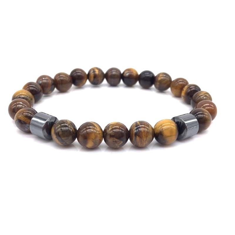 Модные браслеты из натурального камня для мужчин, энергетический цилиндр, гематит, лечебные браслеты для женщин, молитва, рейки, талисман, ювелирные изделия, подарок