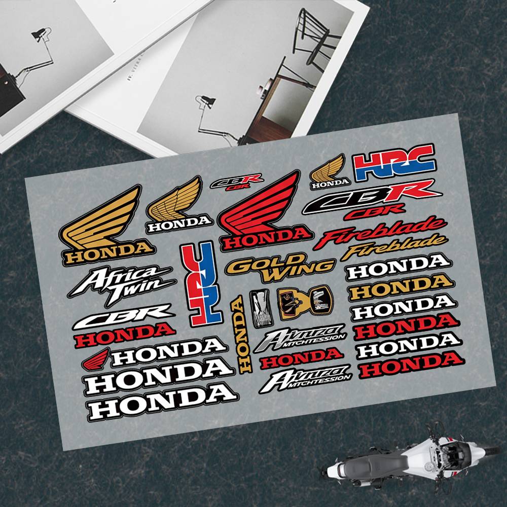 WGLRK1 Honda -a Decal Set High Quality Printed and Cut Stickers Motorcycle Sticker