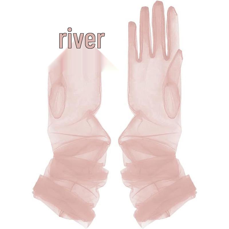 Черные кружевные свадебные перчатки: Длинные сетчатые свадебные аксессуары для женщин