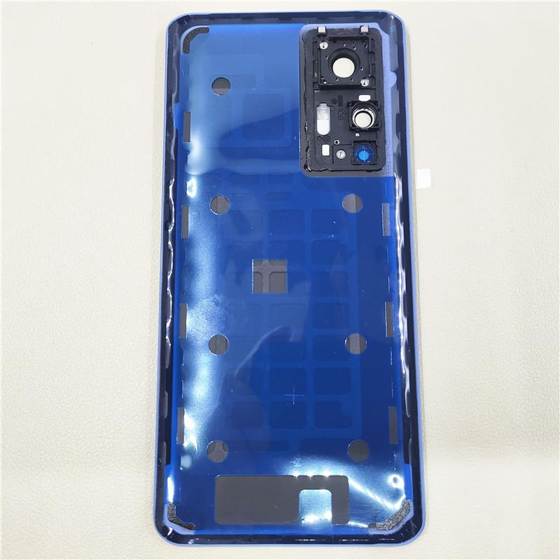 Для Xiaomi Mi 12T Pro Крышка аккумулятора Mi12T Задняя крышка корпуса с рамкой для камеры