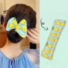 Bun Print Headband Hairpin for Women Girl DIY Cloth Hair Circle Bun Maker Ponytail Holder Headband Curler Hair Accessories