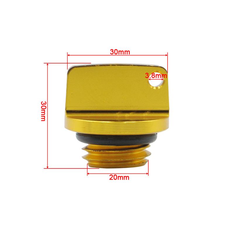 CNC M20*2.5 Aluminum Motorcycle Oil Filler Cap Plug For Honda Yamaha Suzuki Kawasaki Ducati Dirt Bike Motocross Accessories