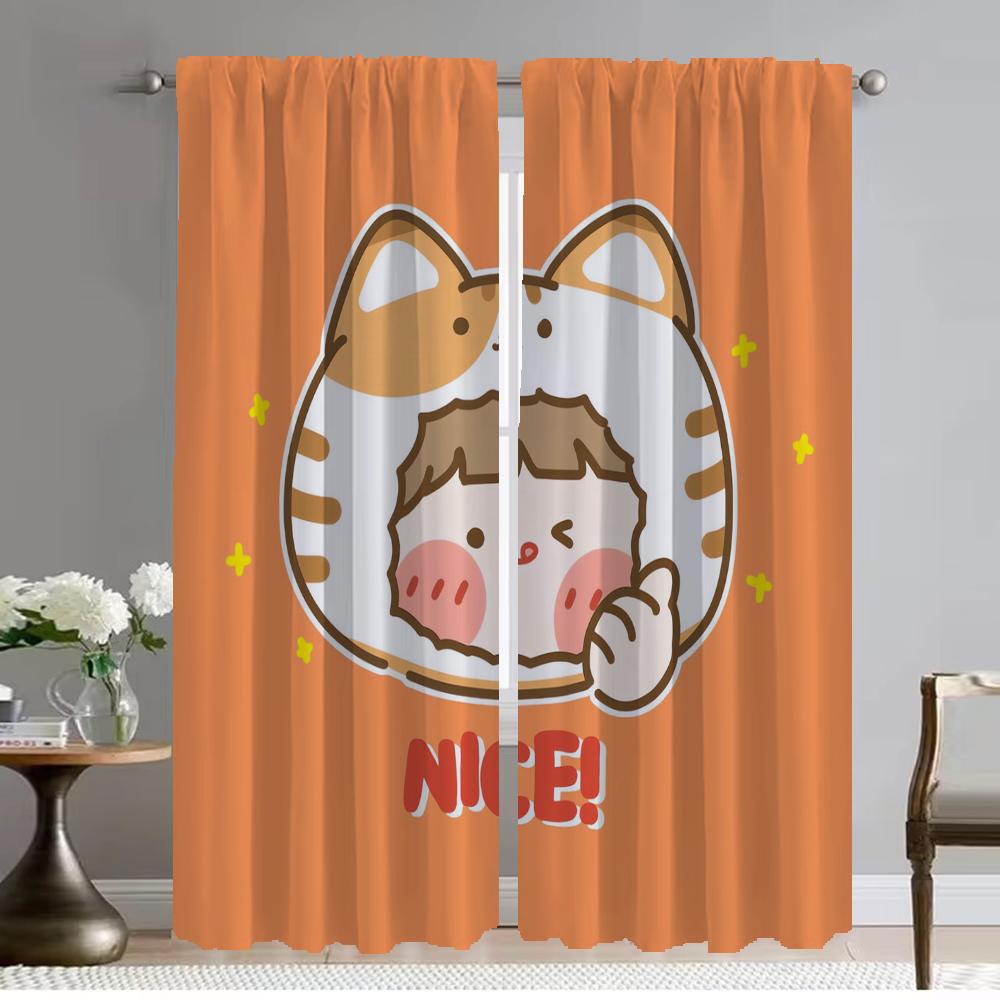 Шторы от комаров 2 шт. Rorojump Tulle для спальни Blackout Curtain Shades Шторы для детской комнаты Перегородка для гостиной и кухни
