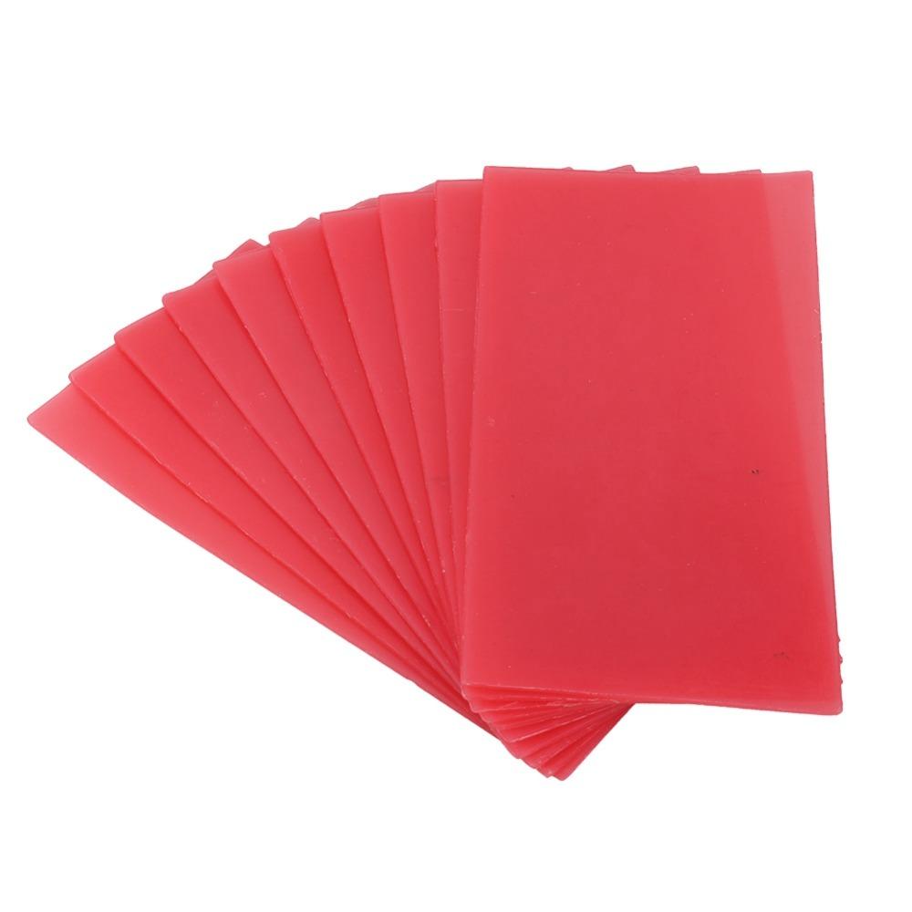 15/18Pcs 1.3/1.5/2.0mm Jewelry Carving Wax Red Color Utility Wax Sheets Denture Casting