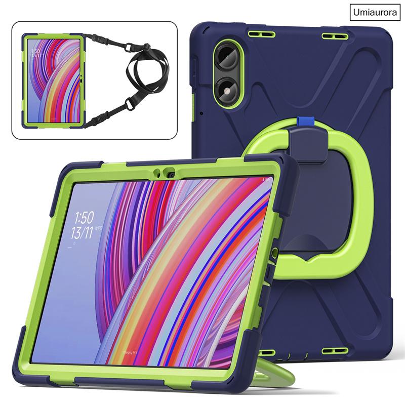 For Xiaomi Redmi Pad2 11" SE 8.7 Pro 12.1" POCO Pad 12.1 Inch Shockproof PC Rugged Tablet Case Pull Ring Stand Strap Cover Funda