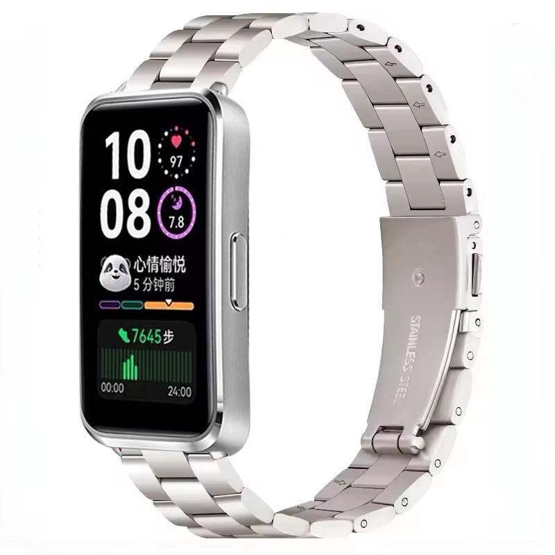 Металлический ремешок для Huawei Band 10 9 8 Умные часы Нержавеющая сталь Сменный браслет Наручный ремешок Для Huawei Band 8/9/10 Аксессуары