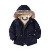 Boys Coats Velvet and Thickened 2024 Winter Fashion Hooded Jacket Boys' Clothing Children Cotton-padded Jackets