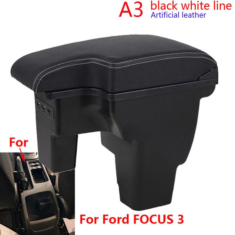 Для Ford FOCUS 3 Подлокотник Для Ford Focus III MK3 Автомобильный подлокотник Автоаксессуары Ящик для хранения Детали интерьера Детали для модернизации