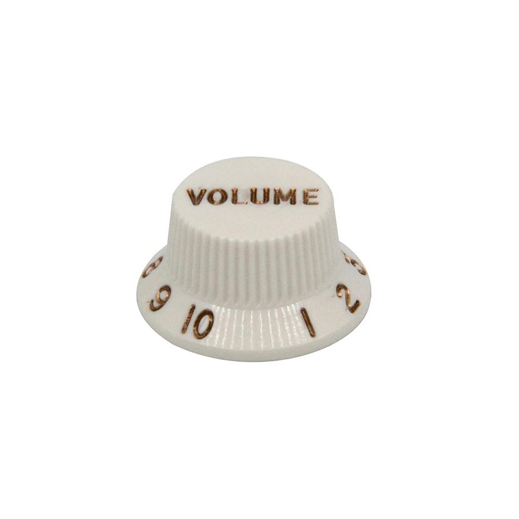 Musiclily Ultra Stratocaster Knob Set (1V/2T, Inch/Metric) for ST Electric Guitars, Aged White