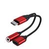 GIMIRO 2 в 1 Тип C к аудиоразветвителю Кабель USB C на 3,5 мм Aux с портом быстрой зарядки USB C Кабель-адаптер типа C для наушников