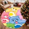 Care Bears Pattern Round Rug, Indoor/Outdoor Mat, for Picnic, Gameroom, Bedroom, Office, Living Room, Home Decor Carpet, Birthday Gift