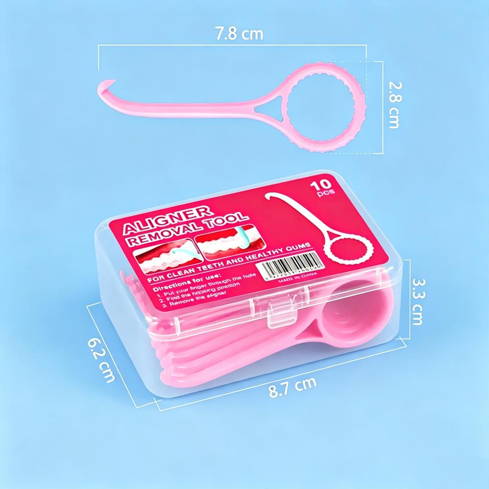 Portable Aligner Remover Hook 10PCS Pack Orthodontic Tool for Invisible Braces Retainers 3