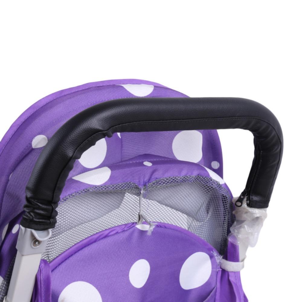 Handle Covers Baby Stroller Handle Cover Pushchair Armrest Case Protective Cover Pu Protective